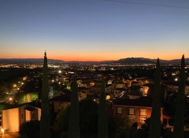 Sunset over Granada